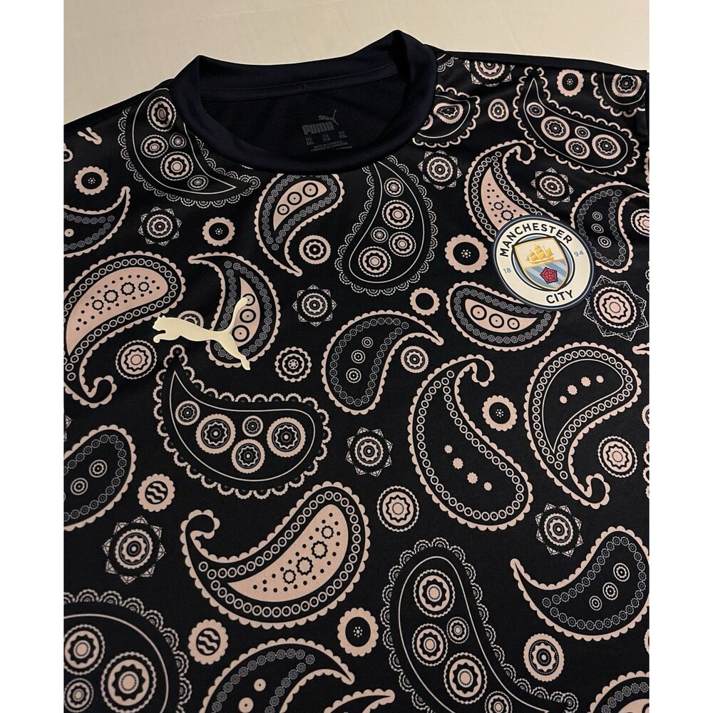 Puma Manchester City FC Paisley 2020 Warmup Soccer Jersey 2XL Premier League Kit
